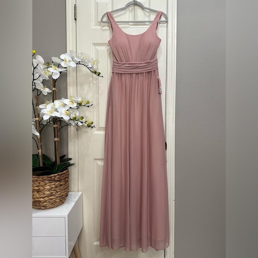 Birdie Grey Jan Dress Rose Quartz Bridesmaid Prom Formal Gown - Picture 7 of 10